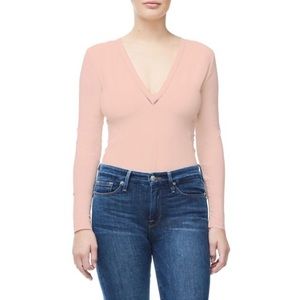 Good American blush pink bodysuit Sz 2 S M